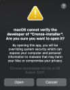 Security Preferences Screenshot